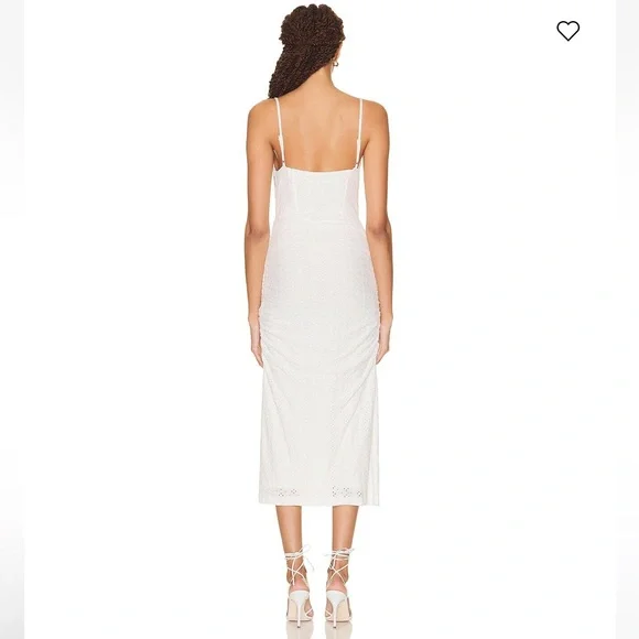 jonathan simkhai Moira Broderie Anglaise Midi Dress - Picture 3 of 7